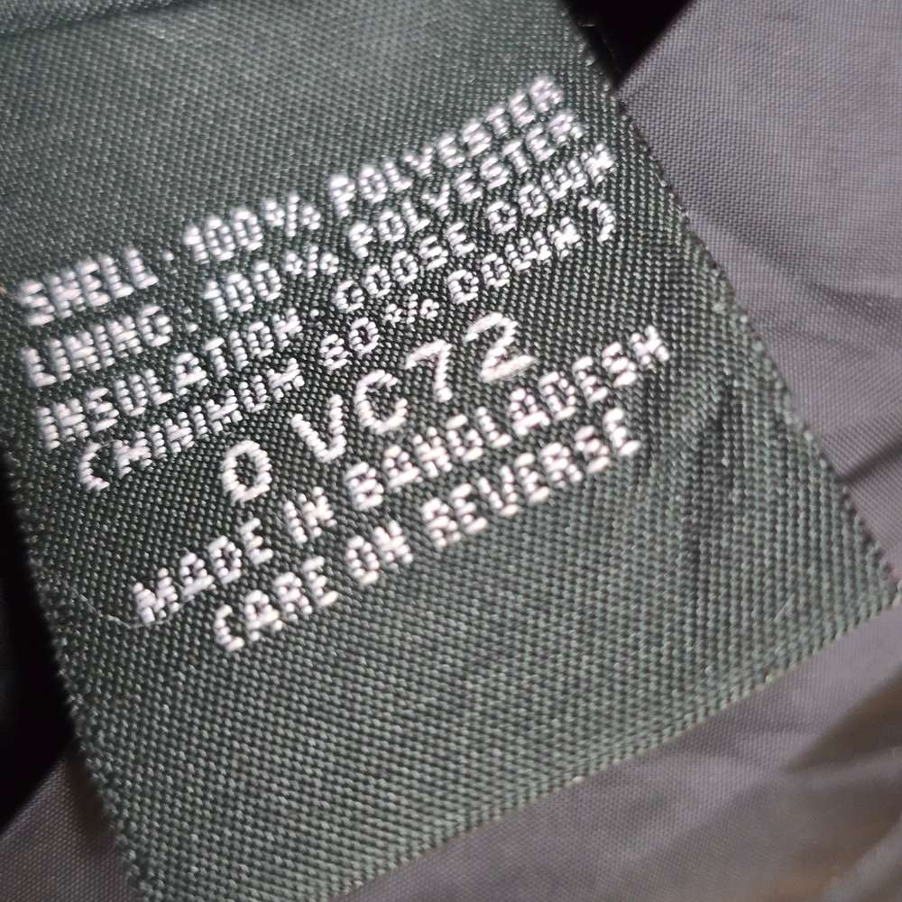 LL Bean Reversible Down Puffer Vest Womens S Olive Green Black Gorpcore Outdoor - Picture 10 of 15